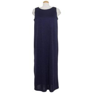 LANE BRYANT Navy Blue Knit Midi Tank Dress 14 16